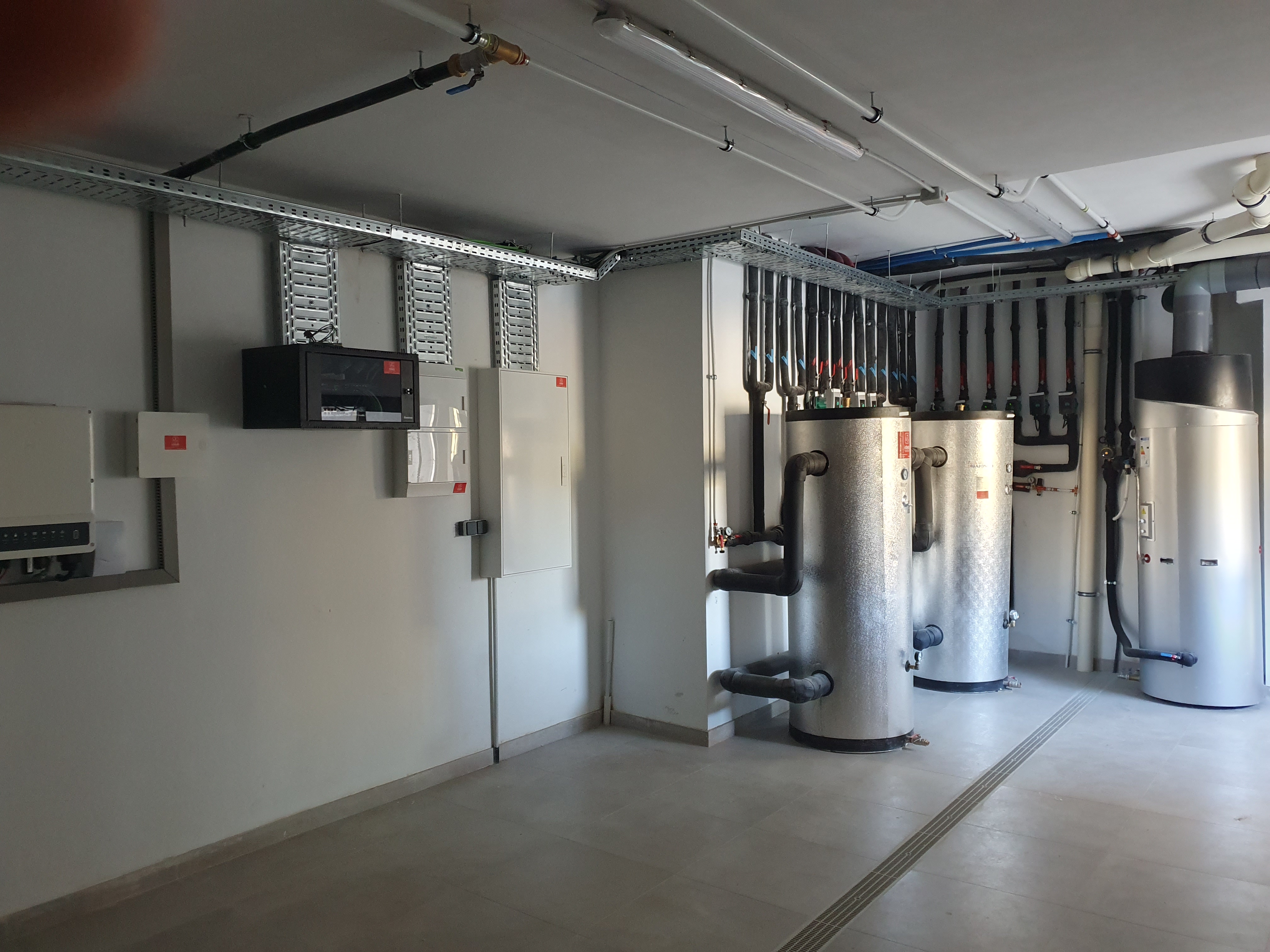 The heat pumps at Marbella Club Golf a custom build by Eco Vida Homes