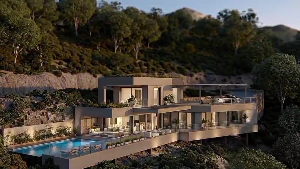 Architect renders of villa in Montemayor, Marbella